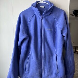 Columbia Lavender Full-Zip Fleece Jacket